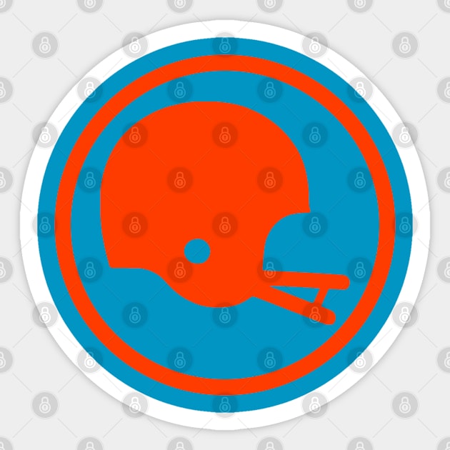 Two-Bar Helmet Minimalist Logo (Orange) Sticker by HelmetAddict